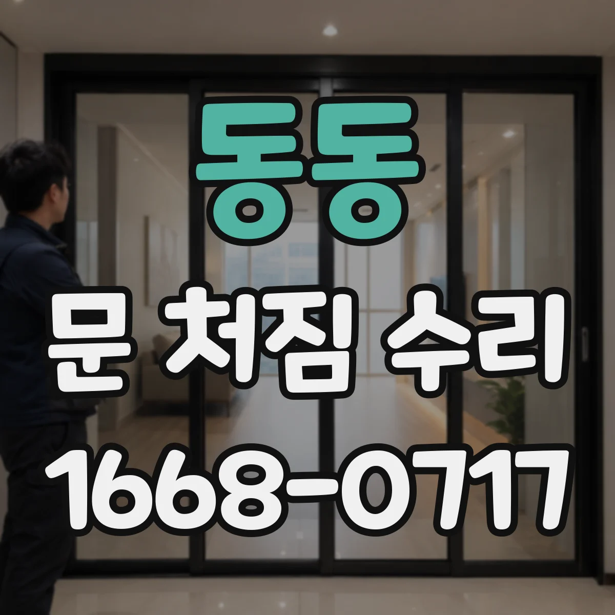 동동 문 처짐 수리