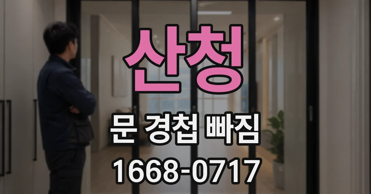 산청 문 경첩 빠짐