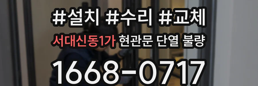 서대신동1가 현관문 단열 불량