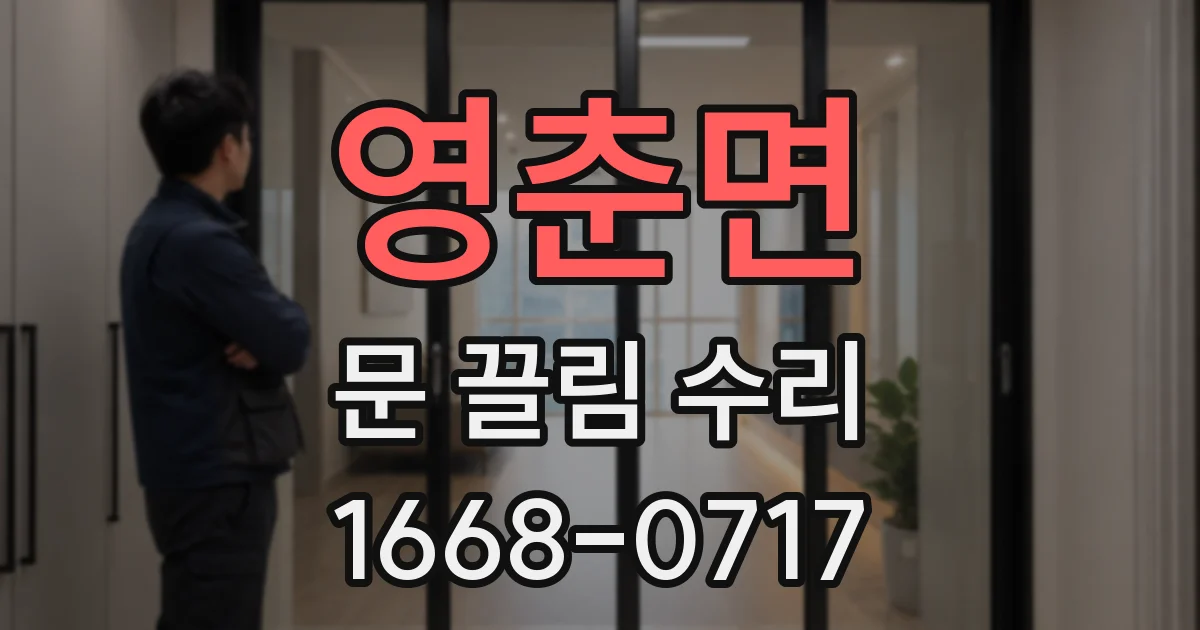 영춘면 문 끌림 수리