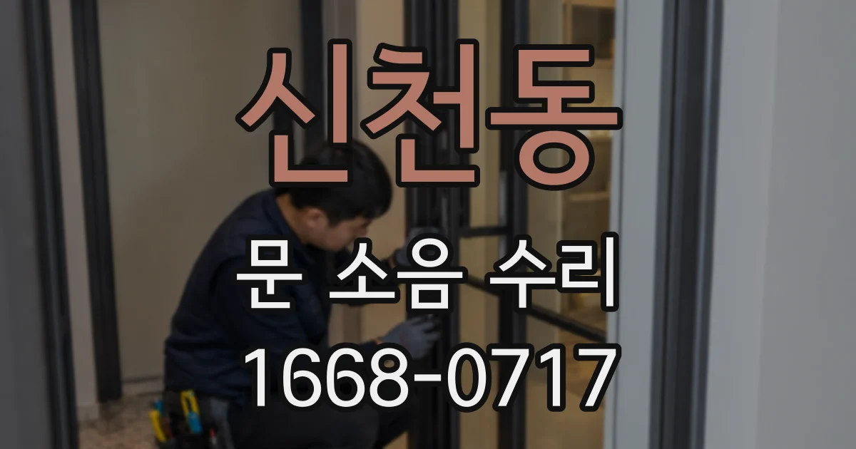 신천동 문 소음 수리
