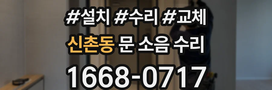 신촌동 문 소음 수리