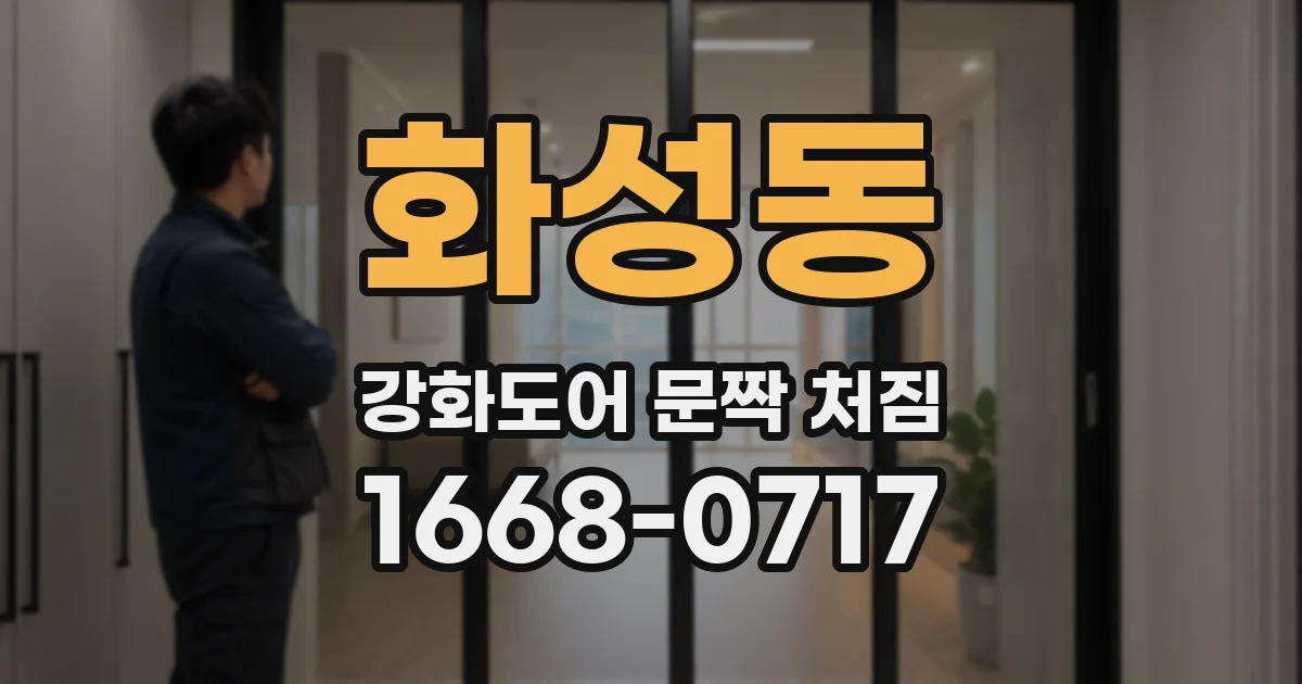 화성동 강화도어 문짝 처짐