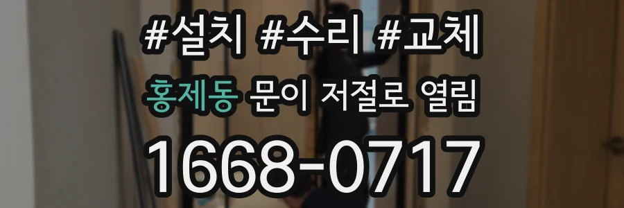 홍제동 문이 저절로 열림