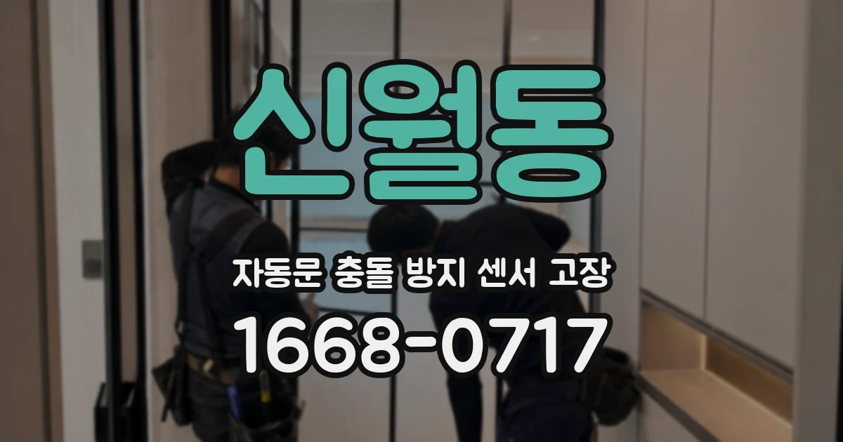 신월동 자동문 충돌 방지 센서 고장