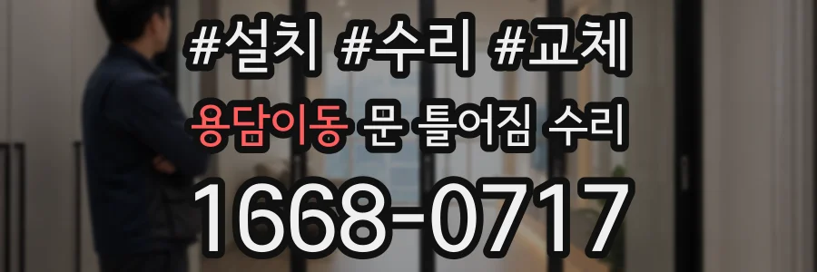 용담이동 문 틀어짐 수리
