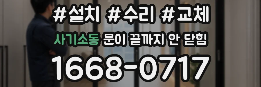 사기소동 문이 끝까지 안 닫힘