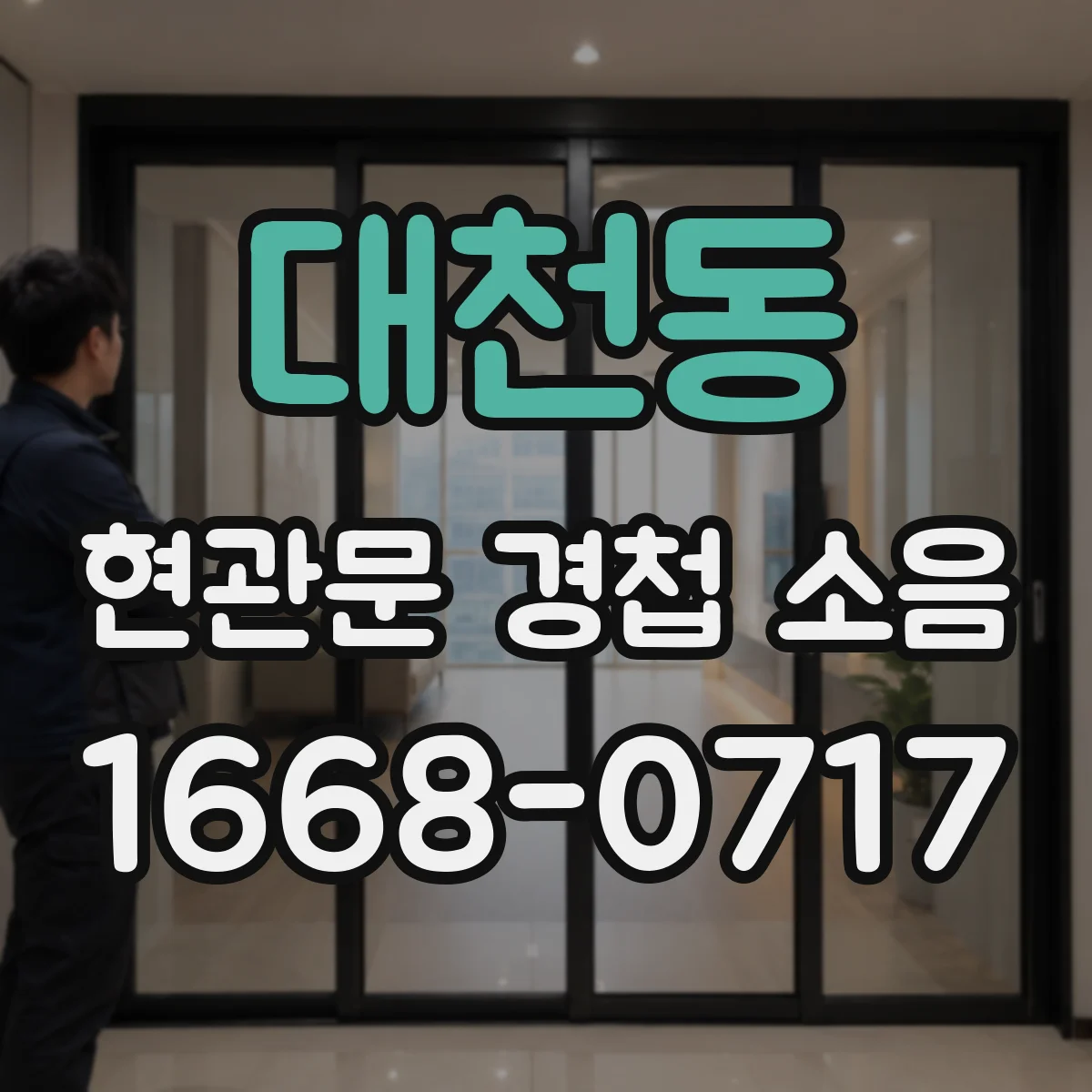 대천동 현관문 경첩 소음