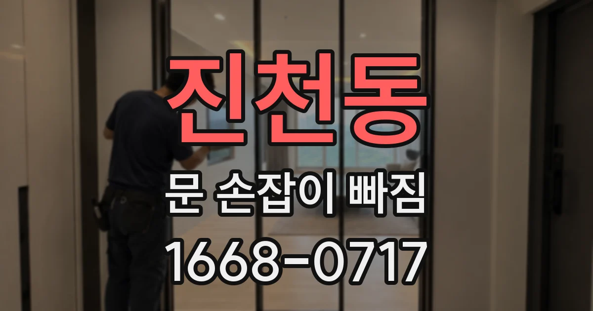 진천동 문 손잡이 빠짐