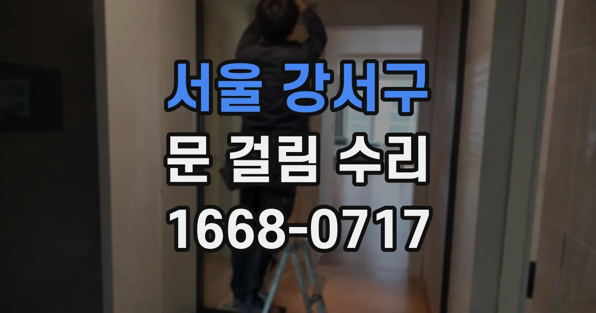 서울 강서구 문 걸림 수리