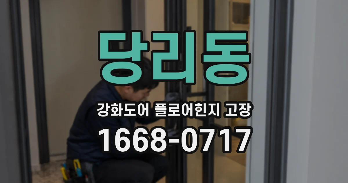 당리동 강화도어 플로어힌지 고장