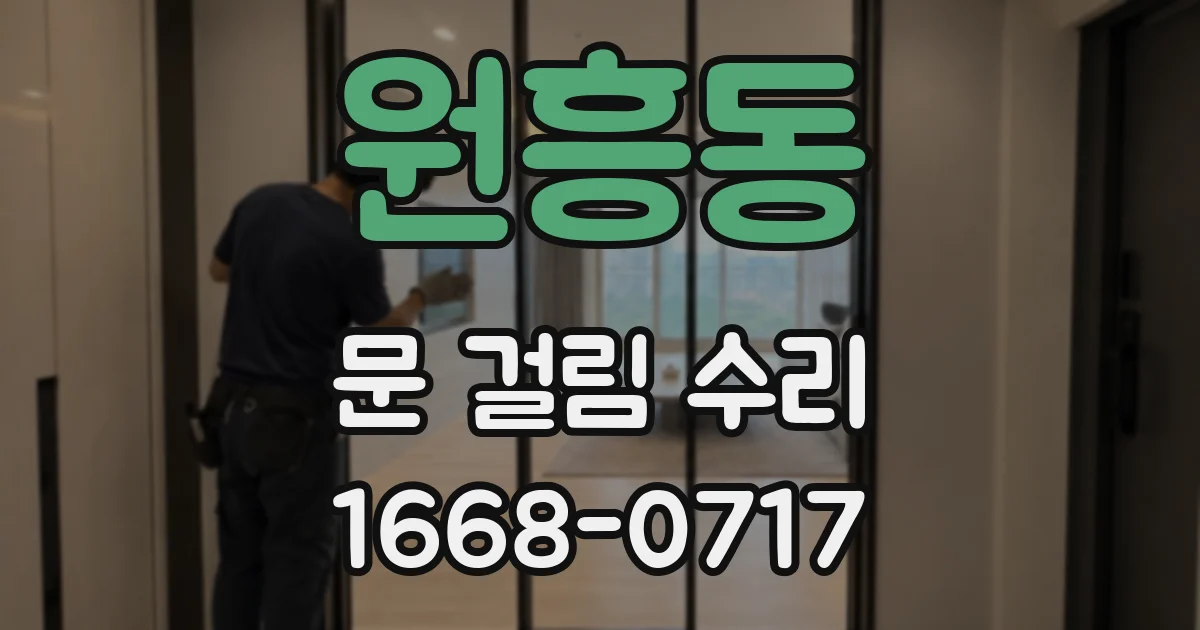 원흥동 문 걸림 수리