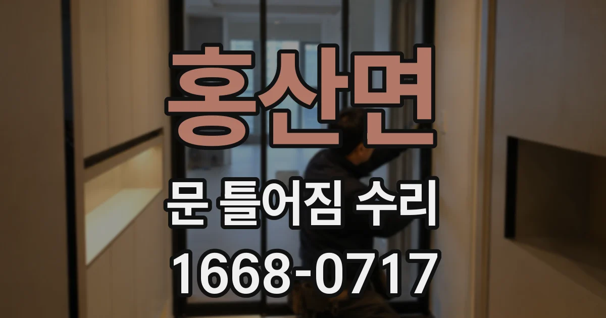 홍산면 문 틀어짐 수리