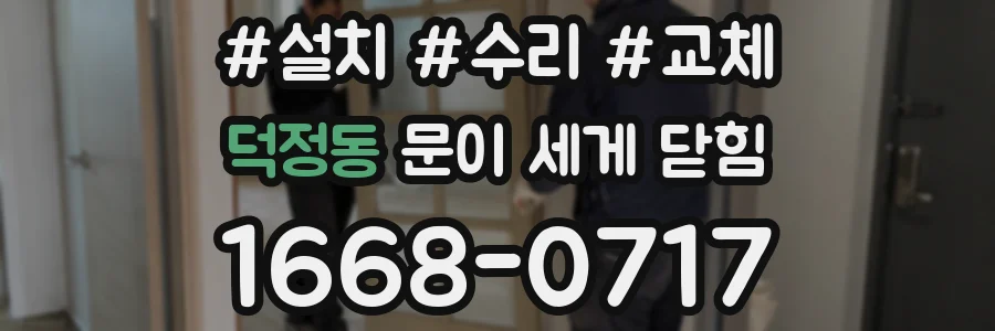 덕정동 문이 세게 닫힘