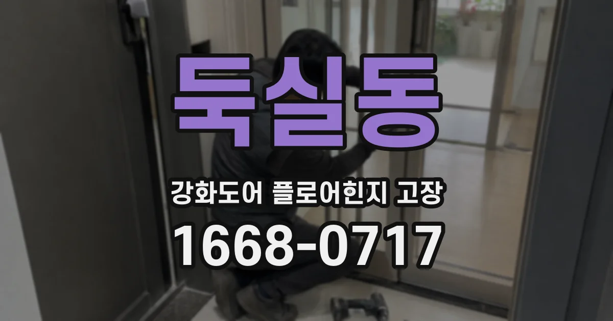 둑실동 강화도어 플로어힌지 고장
