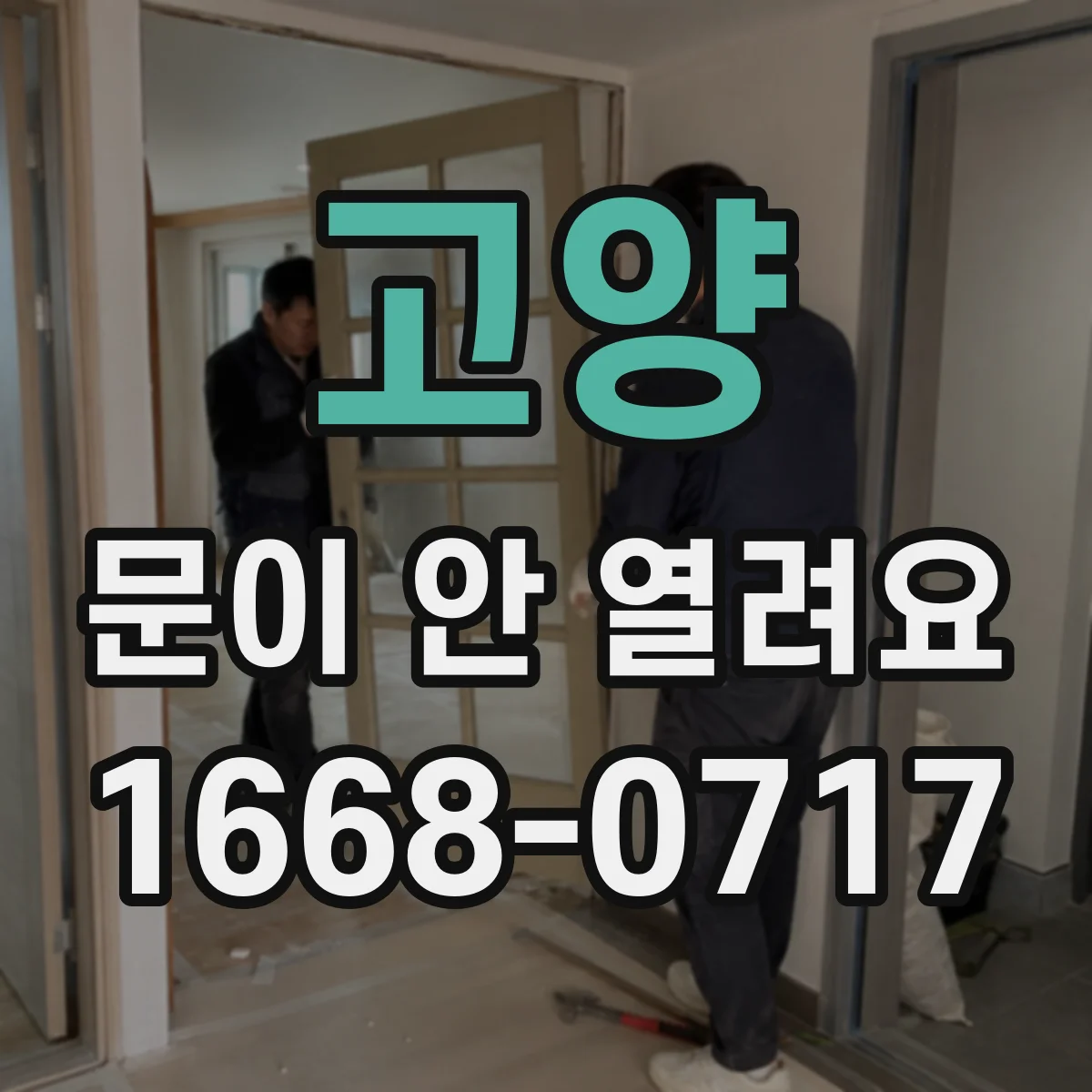고양 문이 안 열려요 전원 차단 후 해제 스위치 위치부터