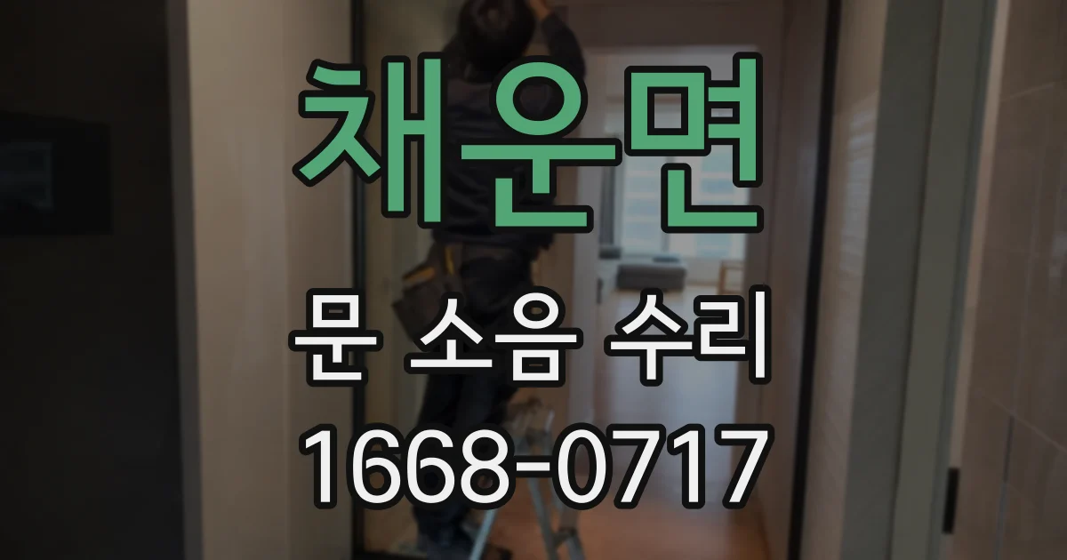 채운면 문 소음 수리