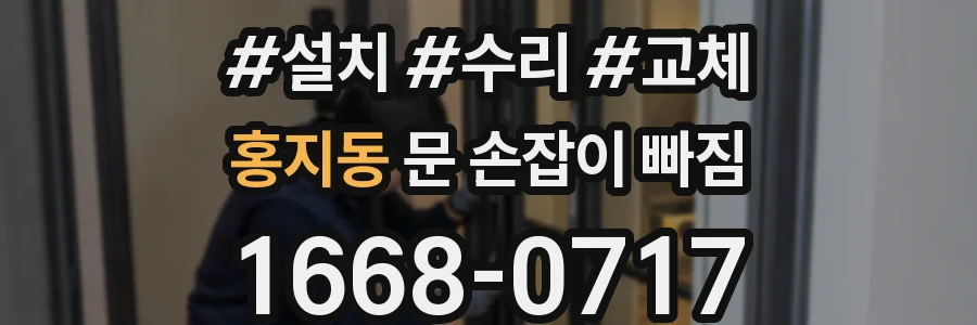 홍지동 문 손잡이 빠짐