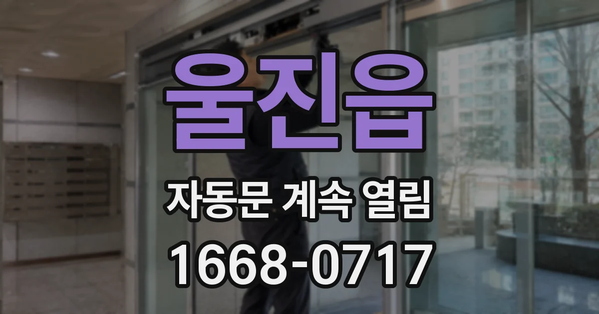 울진읍 자동문 계속 열림