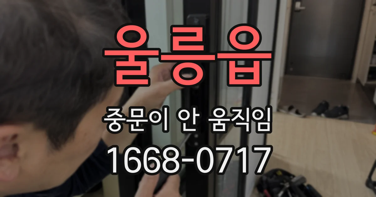 울릉읍 중문이 안 움직임