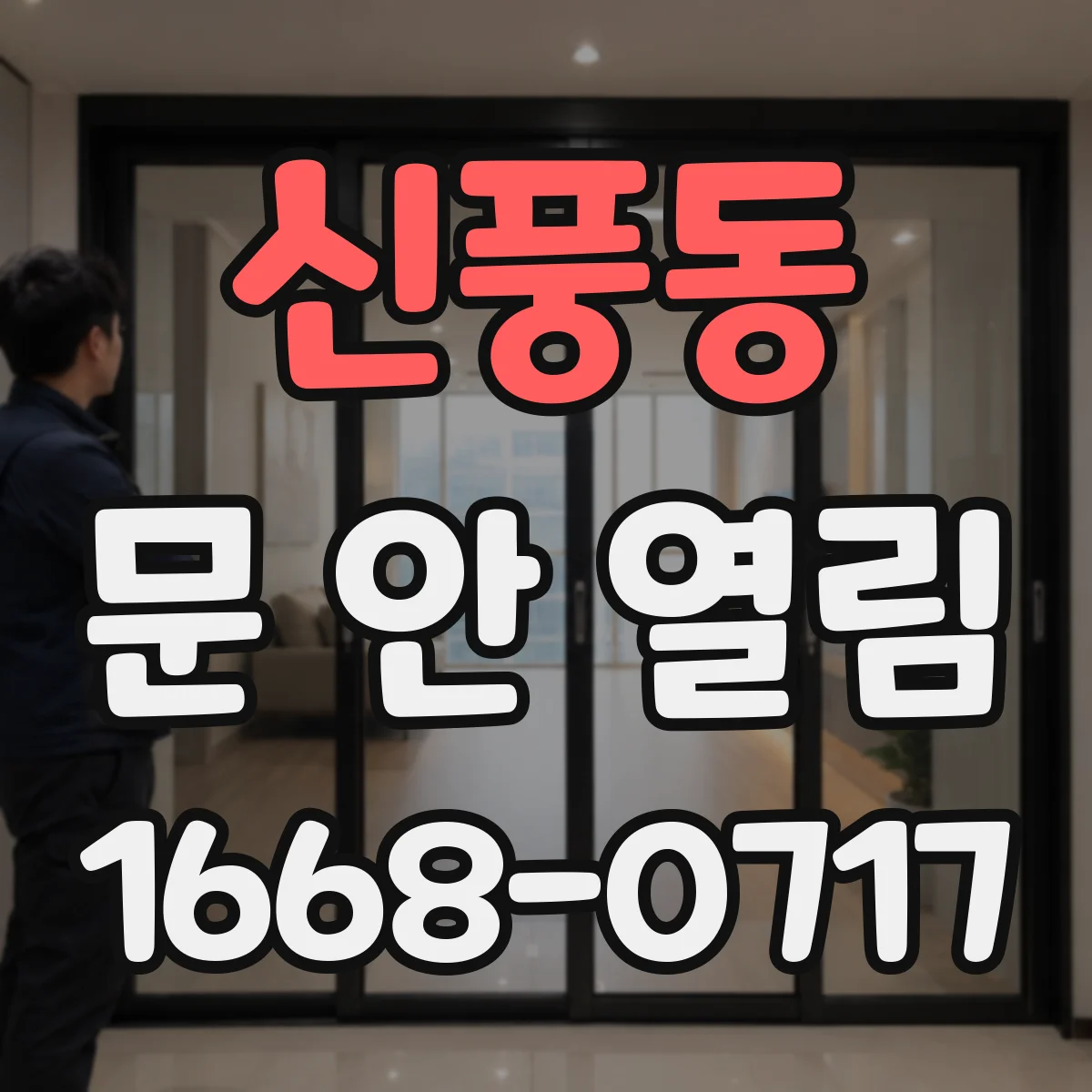 신풍동 문 안 열림