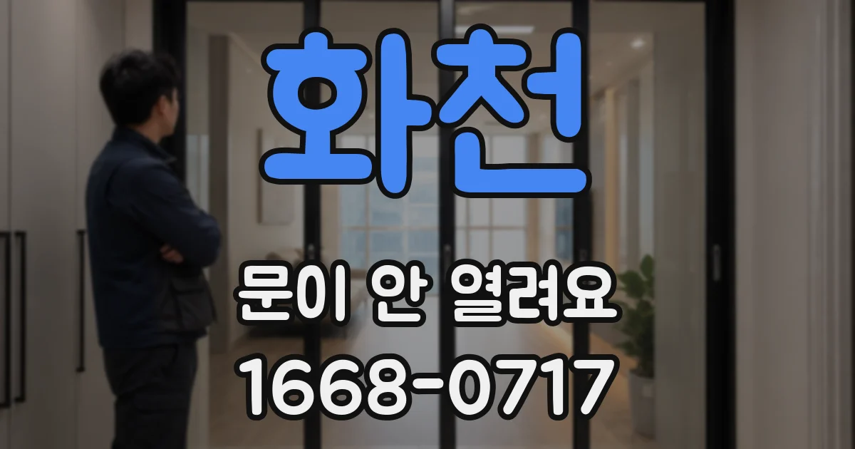 화천 문이 안 열려요