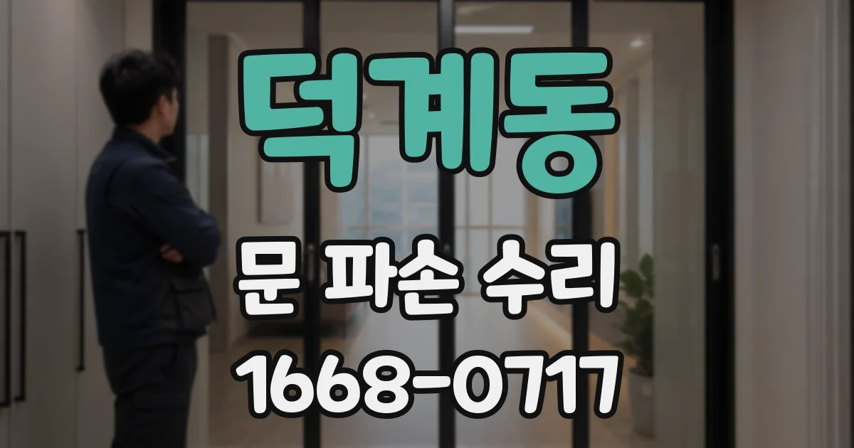 덕계동 문 파손 수리