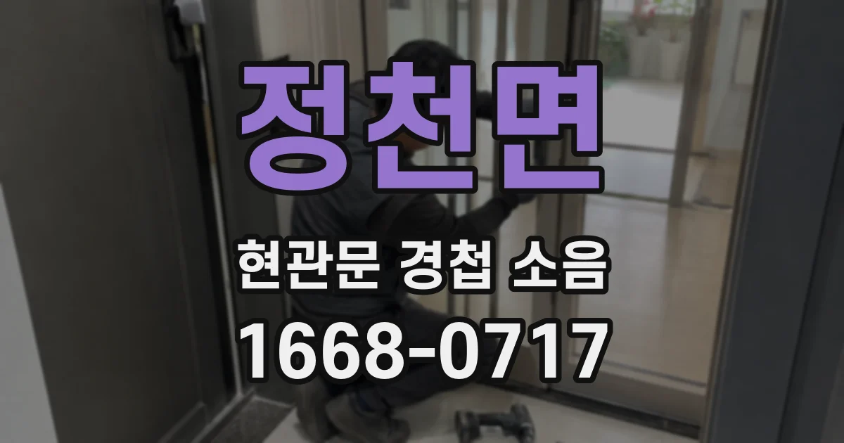 정천면 현관문 경첩 소음