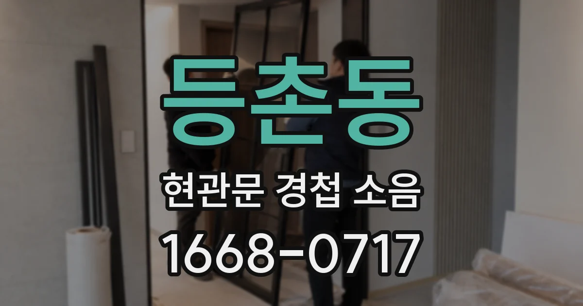 등촌동 현관문 경첩 소음