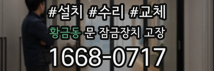 황금동 문 잠금장치 고장