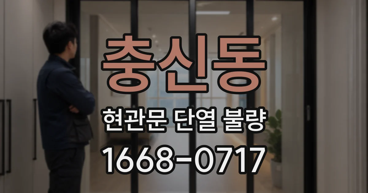 충신동 현관문 단열 불량