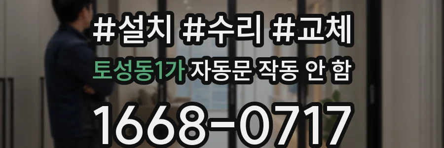 토성동1가 자동문 작동 안 함