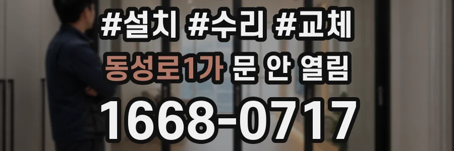 동성로1가 문 안 열림