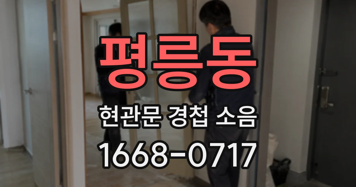 평릉동 현관문 경첩 소음