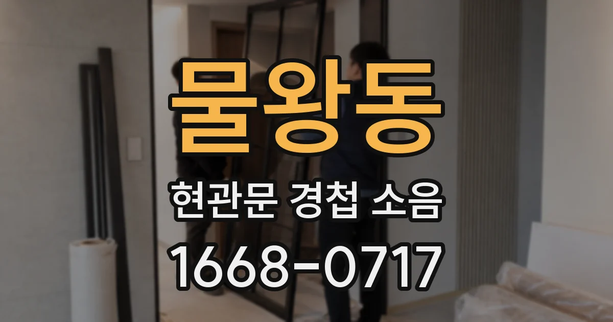 물왕동 현관문 경첩 소음
