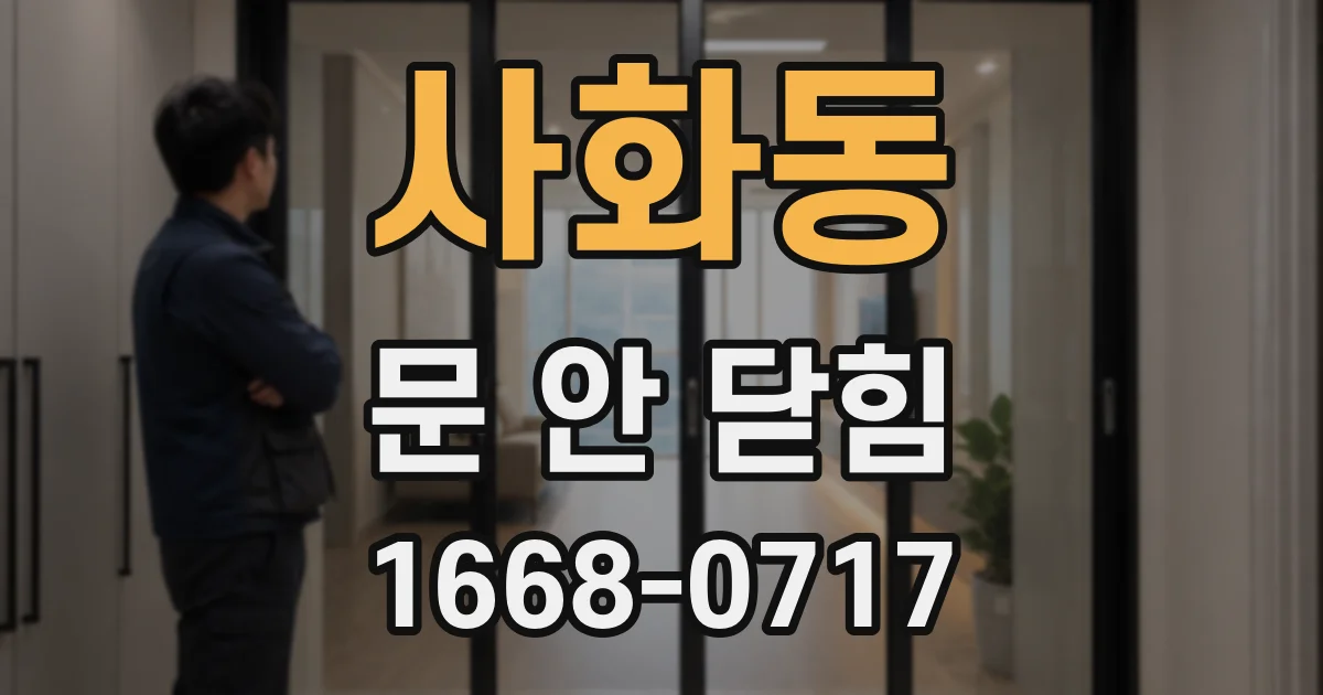 사화동 문 안 닫힘