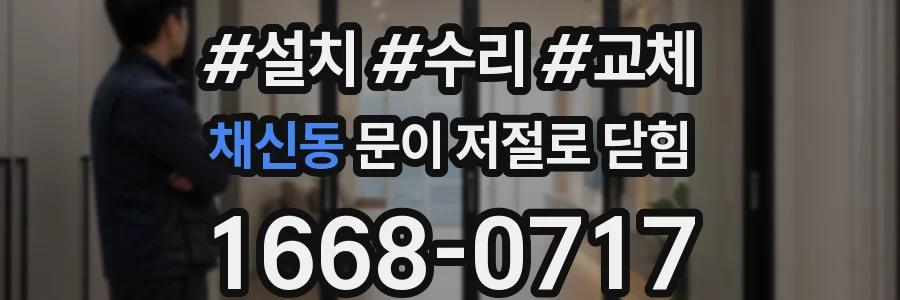 채신동 문이 저절로 닫힘