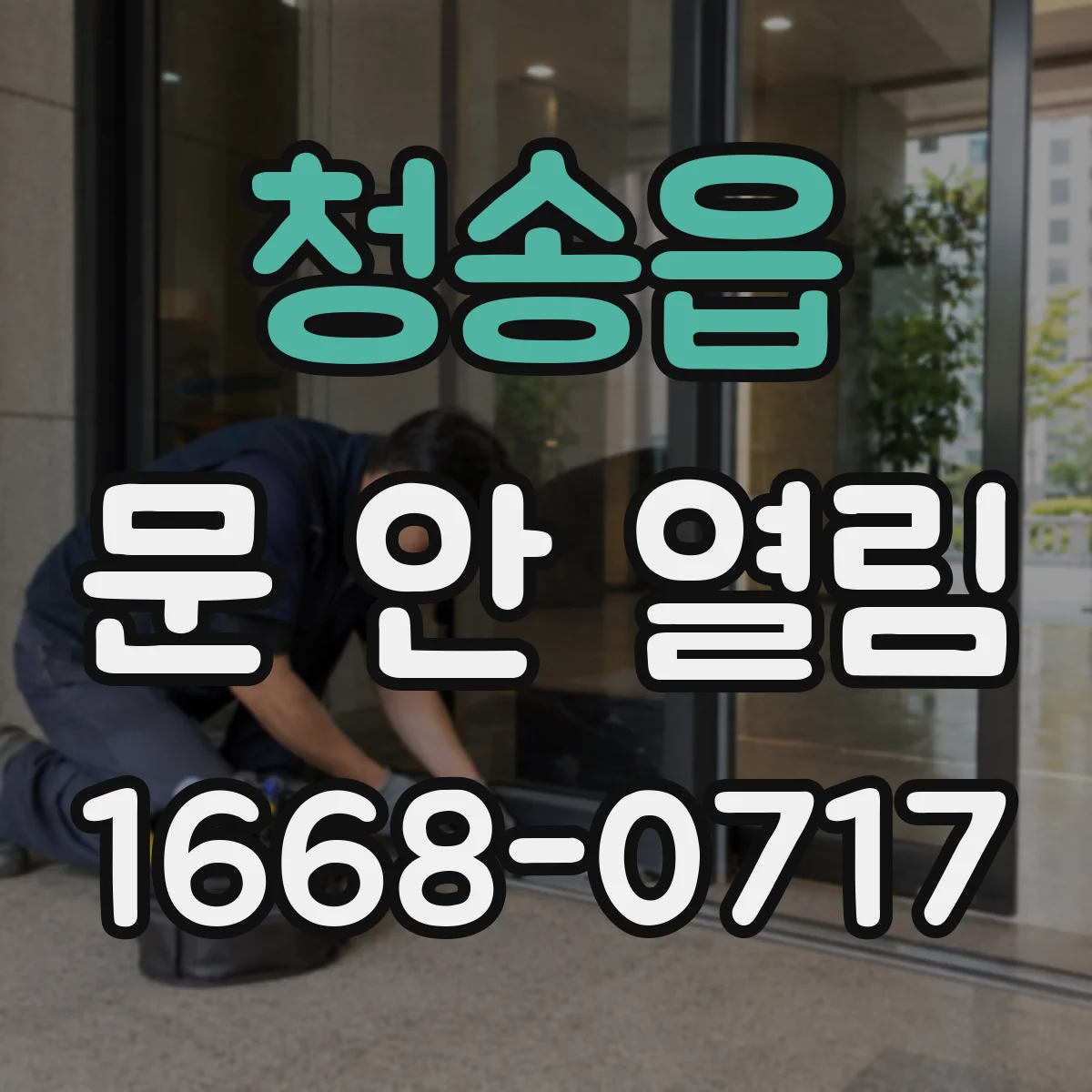 청송읍 문 안 열림