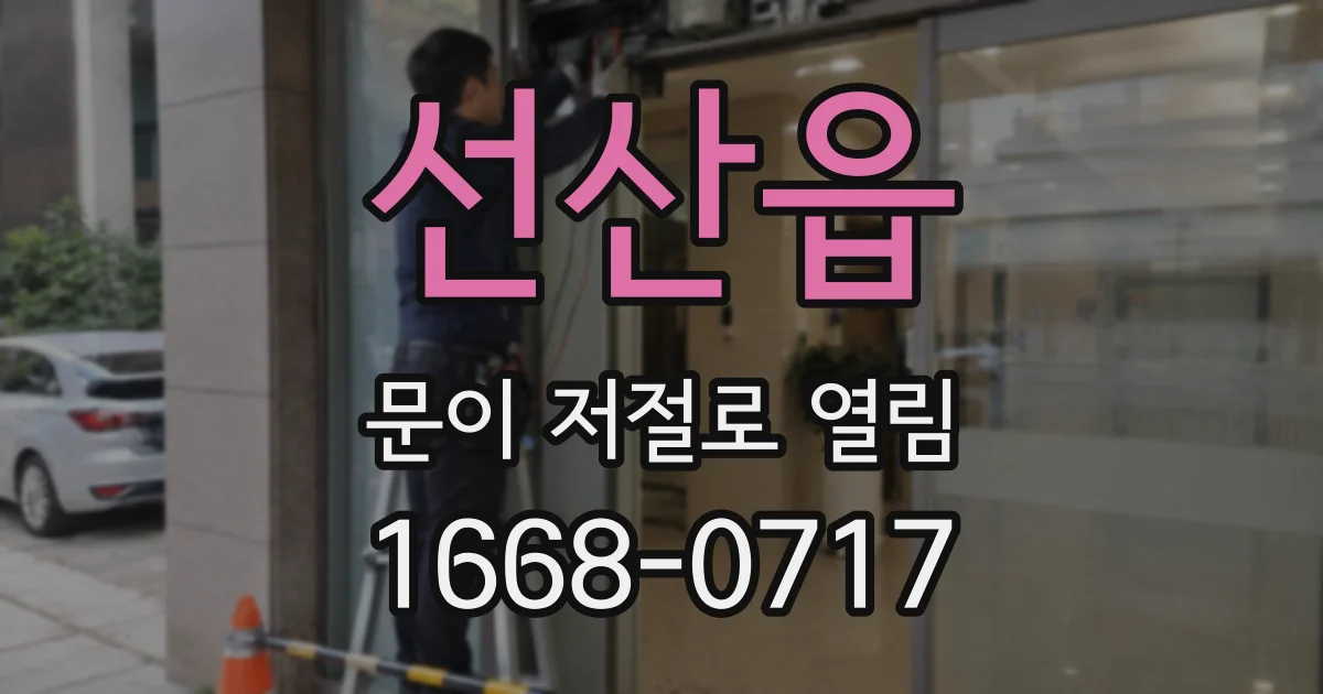 선산읍 문이 저절로 열림