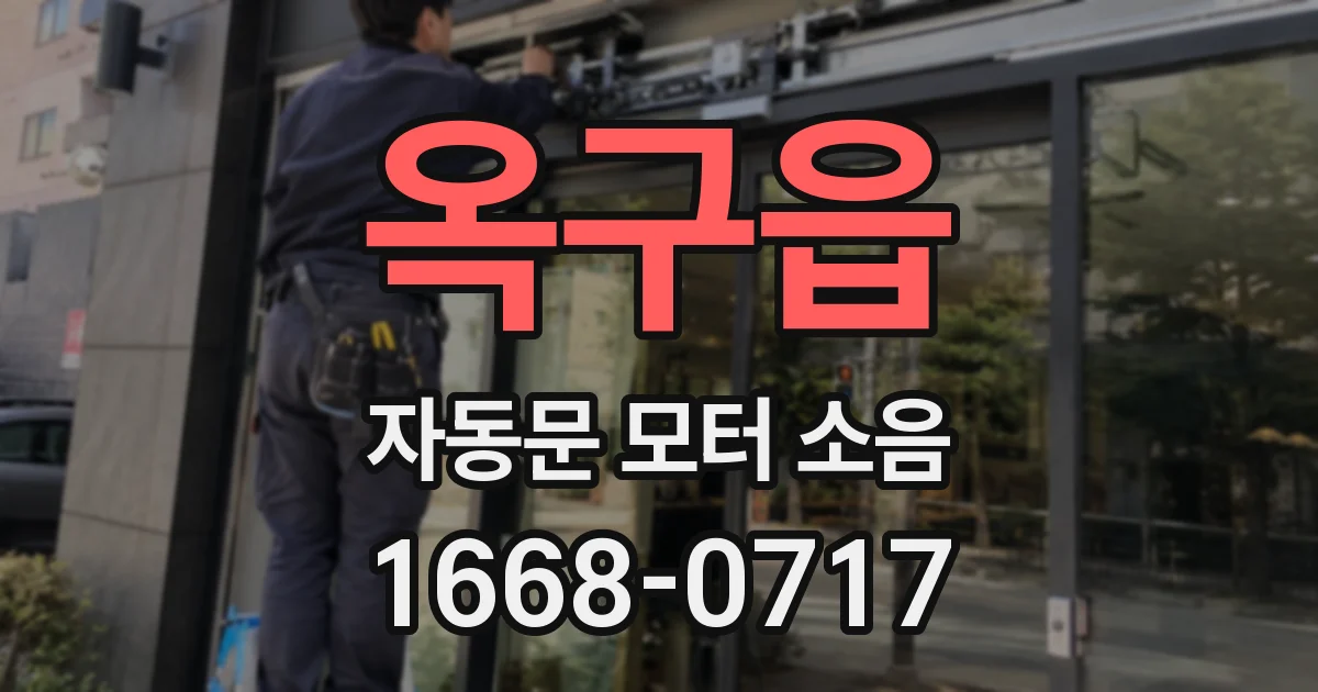 옥구읍 자동문 모터 소음