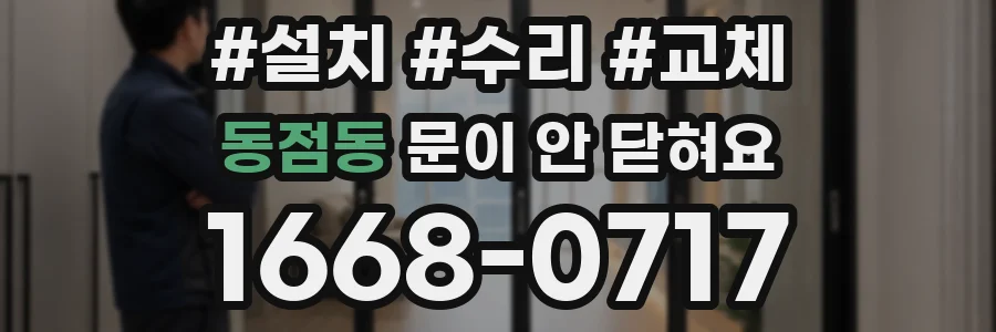 동점동 문이 안 닫혀요