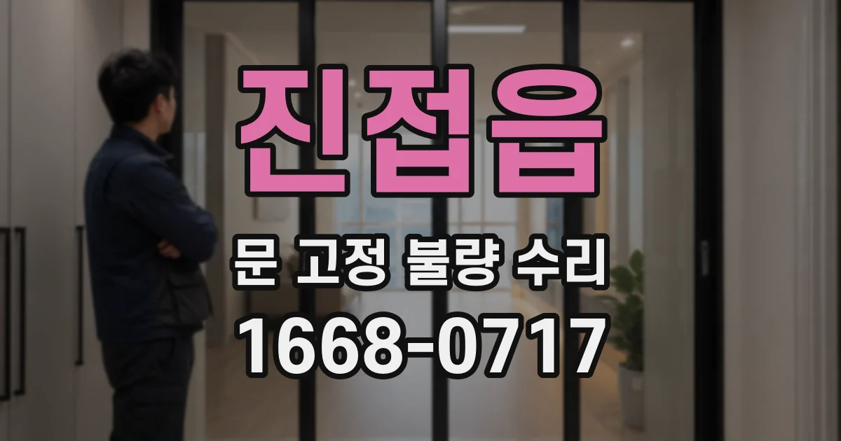 진접읍 문 고정 불량 수리