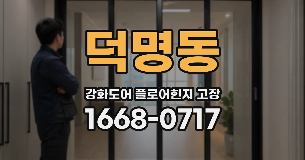 덕명동 강화도어 플로어힌지 고장