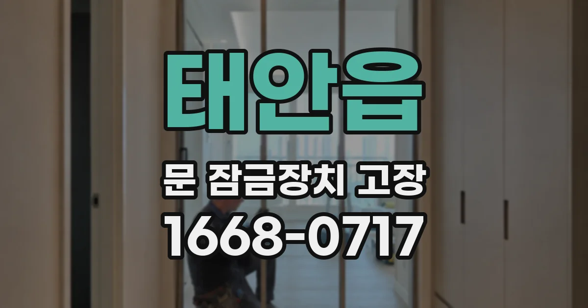 태안읍 문 잠금장치 고장