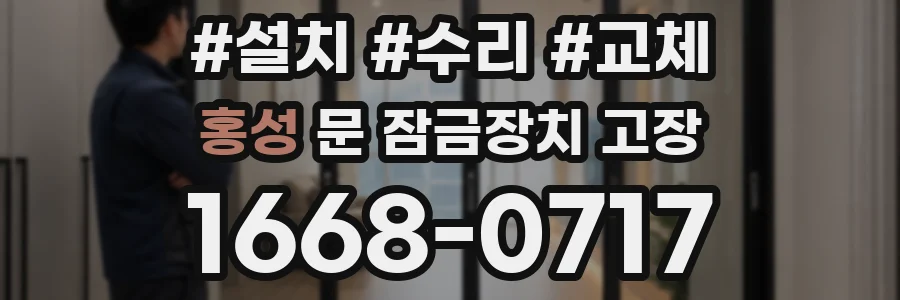 홍성 문 잠금장치 고장