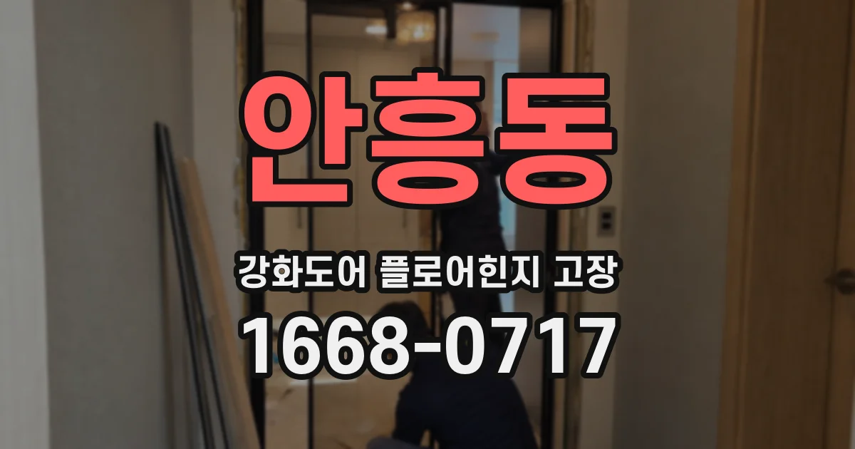 안흥동 강화도어 플로어힌지 고장