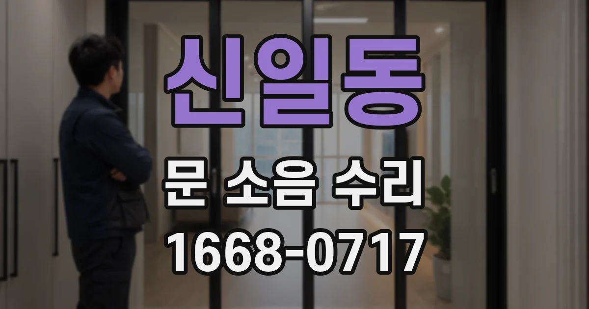 신일동 문 소음 수리