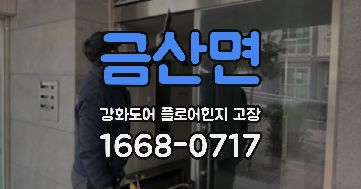 금산면 강화도어 플로어힌지 고장