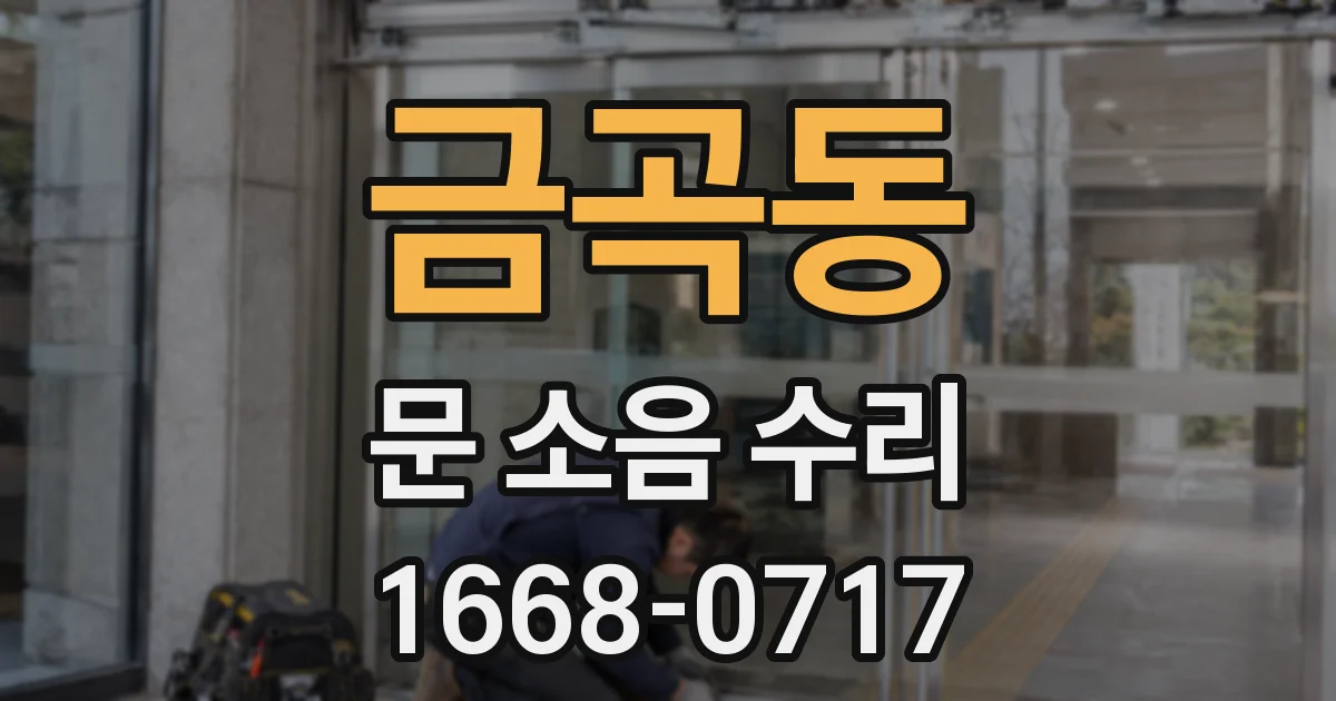 금곡동 문 소음 수리