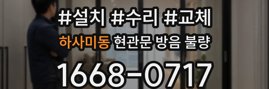 하사미동 현관문 방음 불량